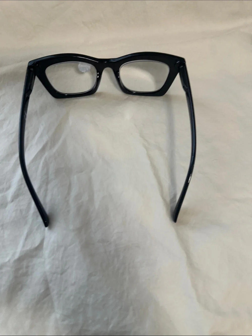 Ladies Black Fashion Glasses - Clear Lens +3.00 and bluelight blocker NWT
